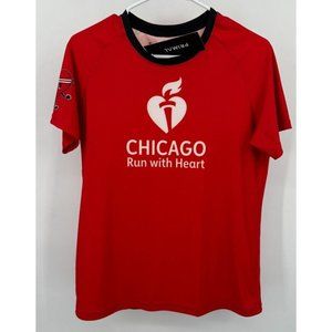 Primal Active Shirt Chicago Heart Short‎ Sleeve Womens Large